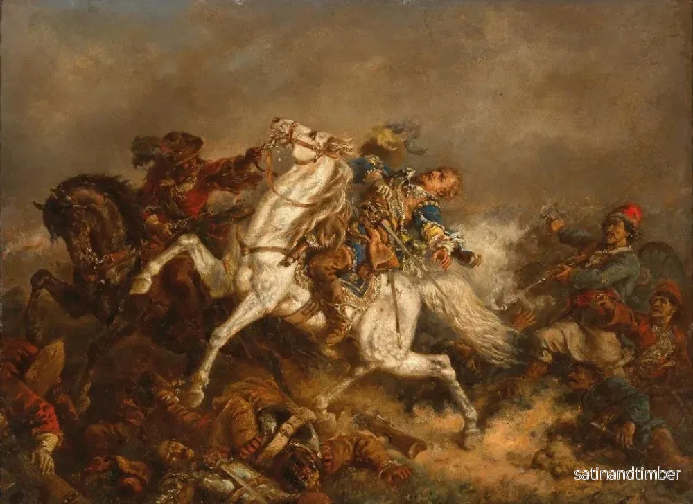 Reproduktion av målningen Le roi Gustave II Adolphe de Suède à la bataille de Lützen - Friedrich Kaiser - Bild 2