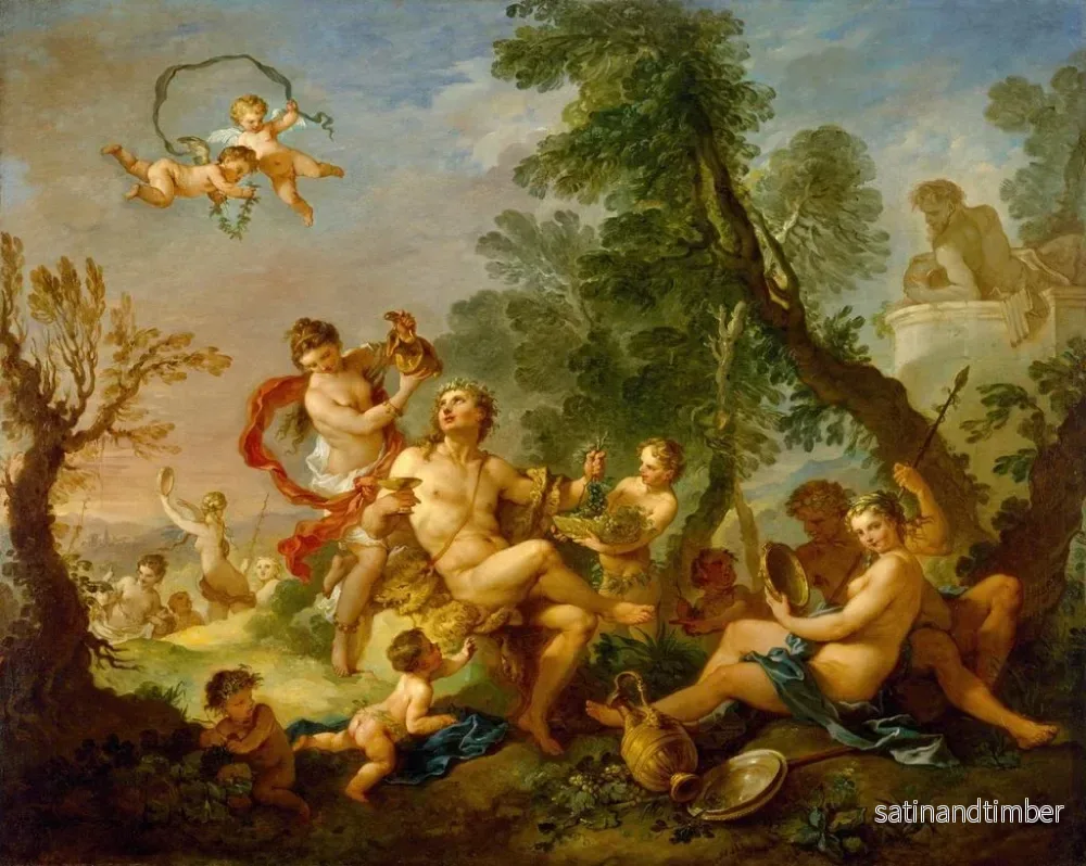 Reproduktion av målningen Bacchanale - Charles-Joseph Natoire - Bild 2