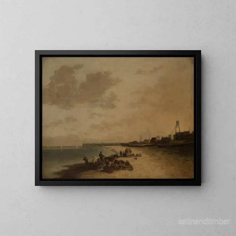 Reproduktion av målningen Plage de Yarmouth - John Crome