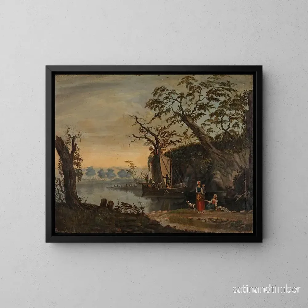 Reproduktion av målningen Landskap - Knud Baade