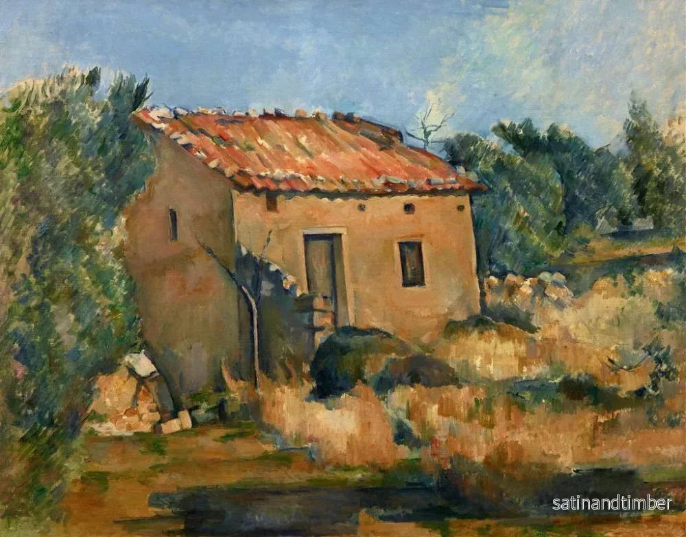 Reproduktion av målningen av ett övergivet hus nära Aix-en-Provence - Paul Cézanne - Bild 2