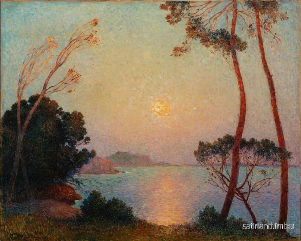 Reproduktion av målningen Landskapsmålning med maritimt motiv - Ferdinand du Puigaudeau - Bild 2