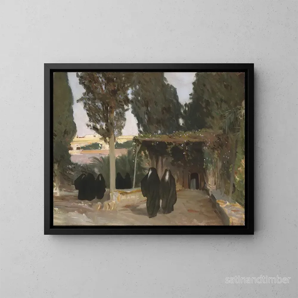 Reproduktion av målningen En skuggad väg i Orienten - John Singer Sargent