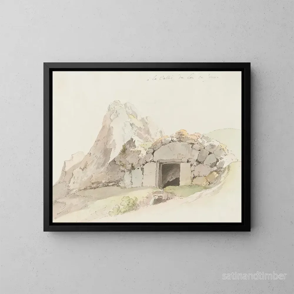 Reproduktion av målningen La vallée du lac de Joux - Johann Ludwig Aberli