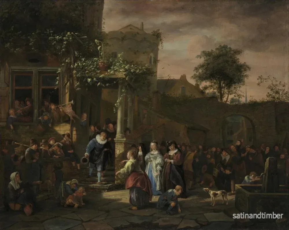 Reproduktion av målningen Le Mariage villageois - Jan Steen - Bild 2