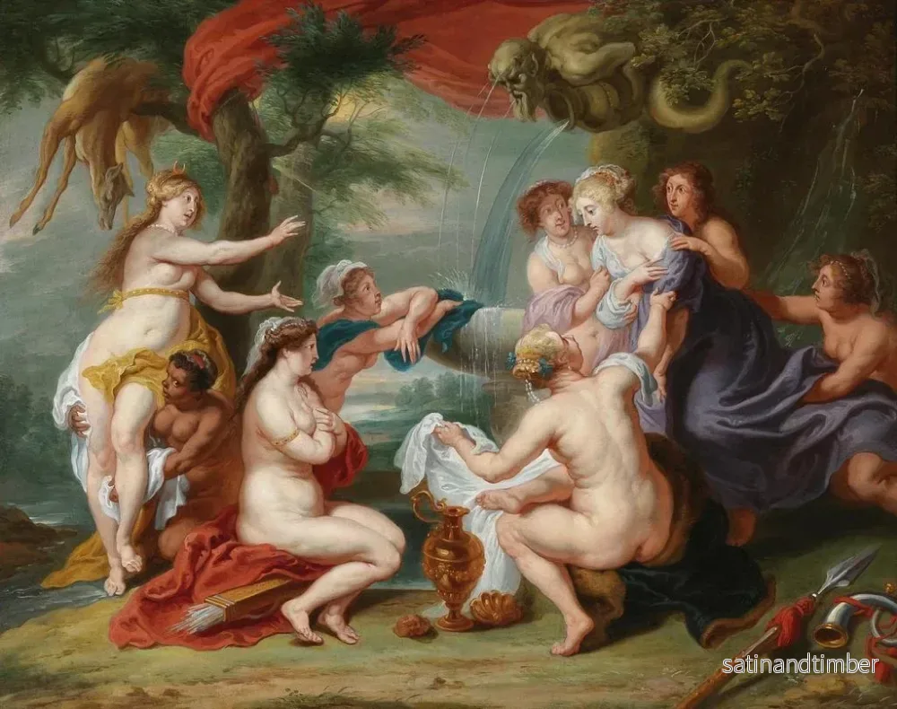 Reproduktion av målningen Diane upptäcker Callistos graviditet - Peter Paul Rubens skola - Bild 2