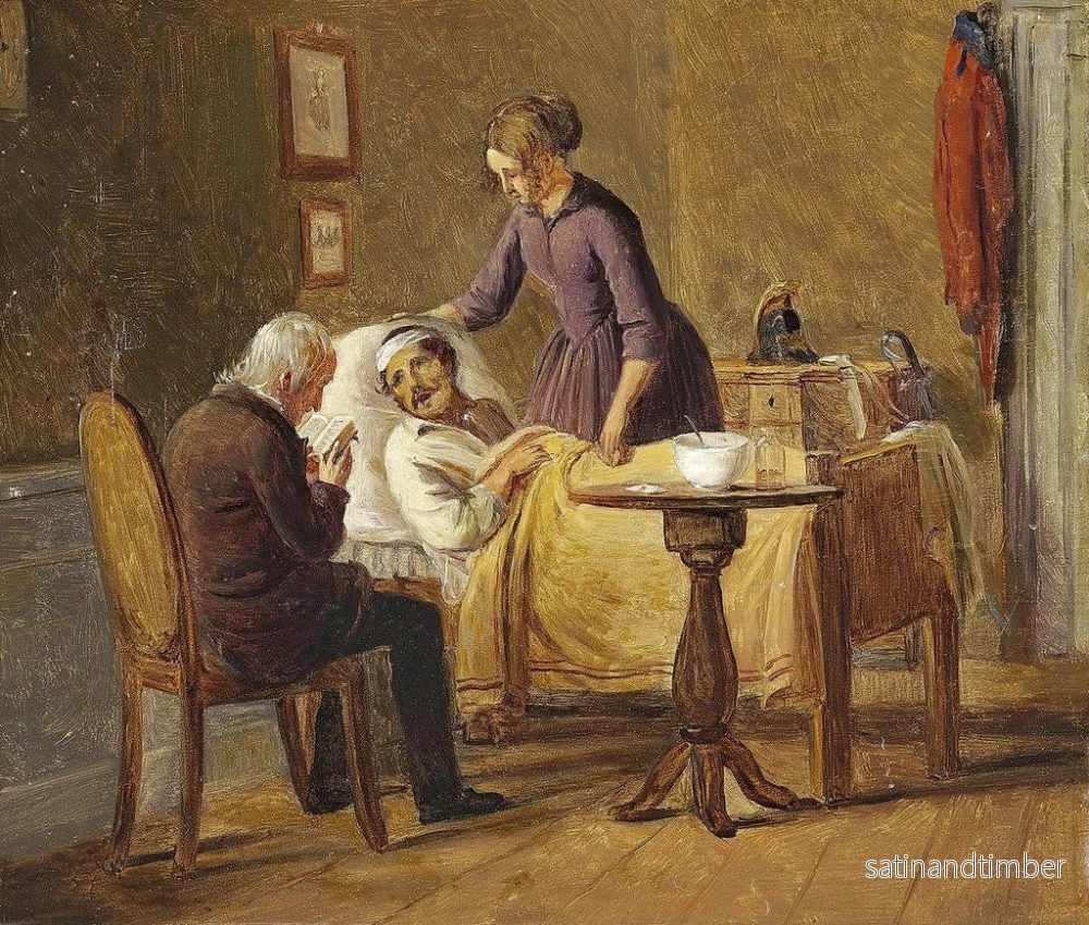 Reproduktion av målningen Le soldat blessé - Julius Friedländer - Bild 2