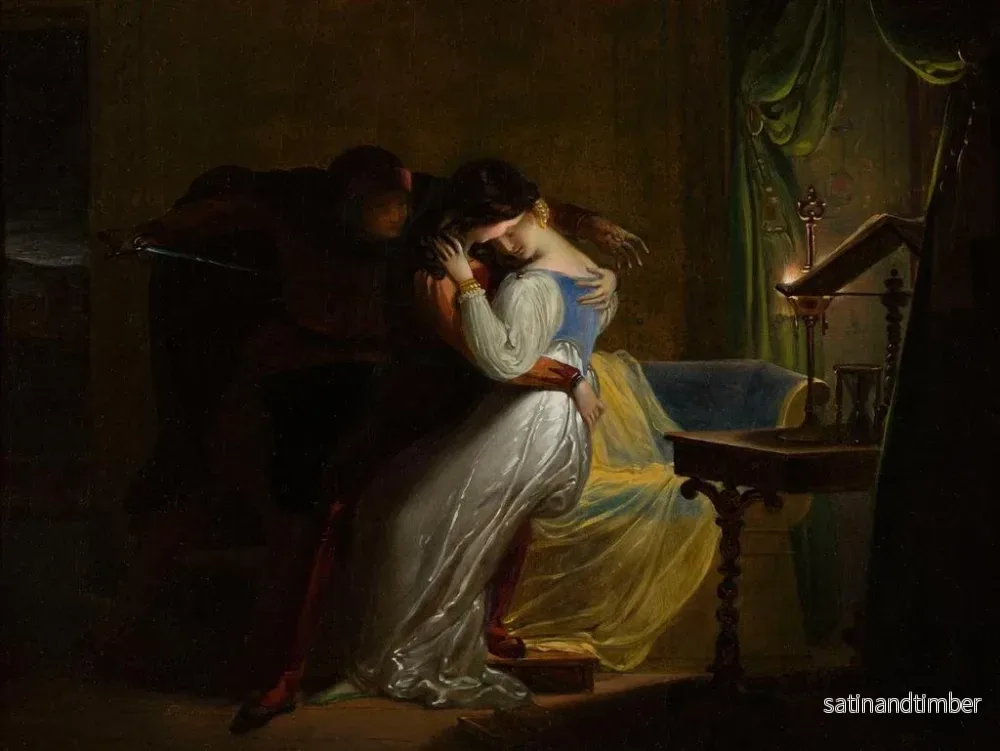 Reproduktion av målningen Paolo och Francesca - Pierre Claude François Delorme - Bild 2