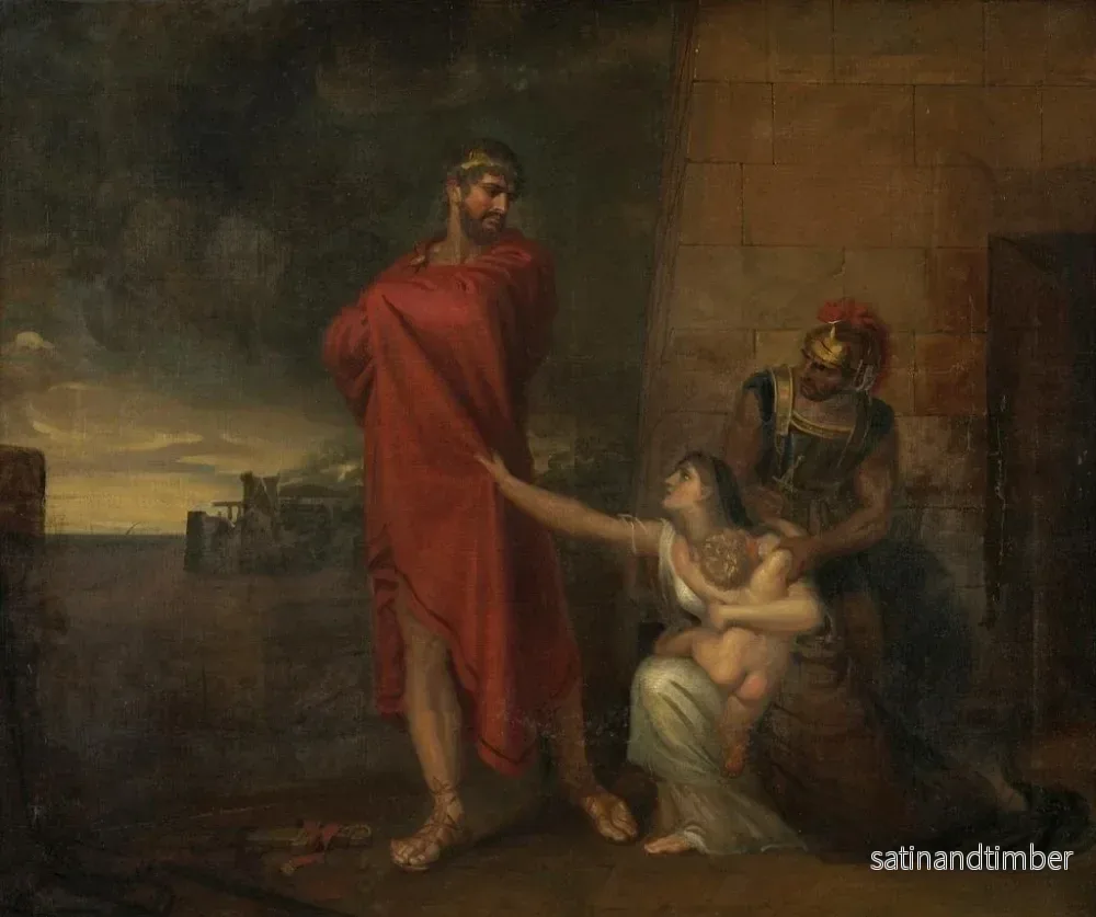 Reproduktion av målningen Andromaque som bönfaller Ulysses att skona sin sons liv - George Dawe - Bild 2