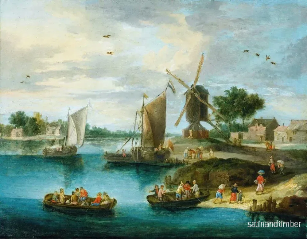 Reproduktion av målningen Landskap med en kvarn - Jan van Kessel den äldre - Bild 2