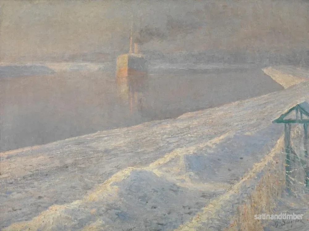 Reproduktion av målningen Vinterstorm - Georges Léon Ernest Buysse - Bild 2