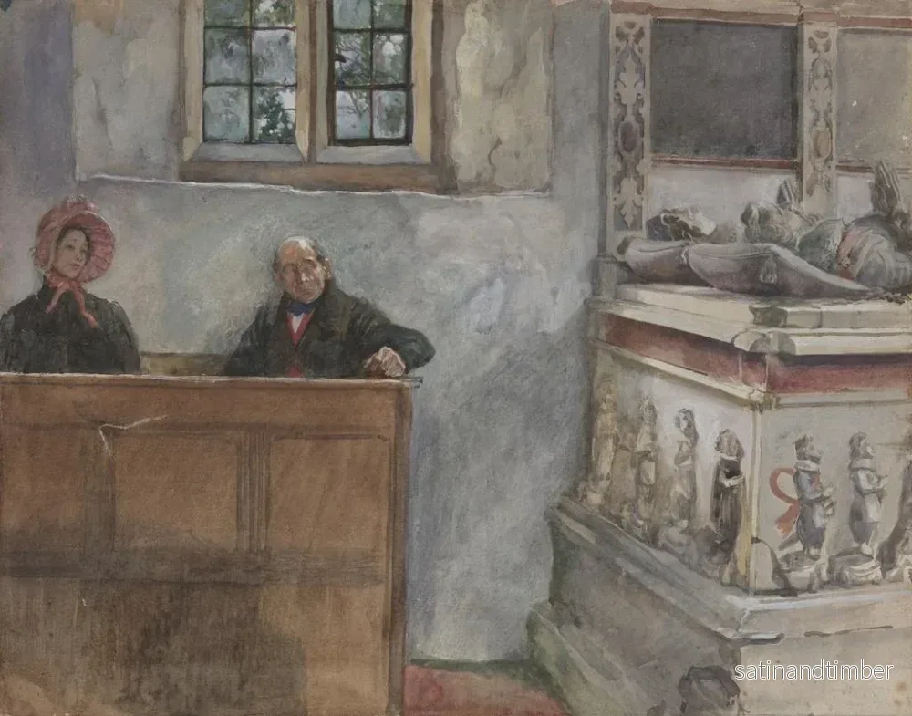 Reproduktion av målningen i kyrkan - Edwin Austin Abbey - Bild 2
