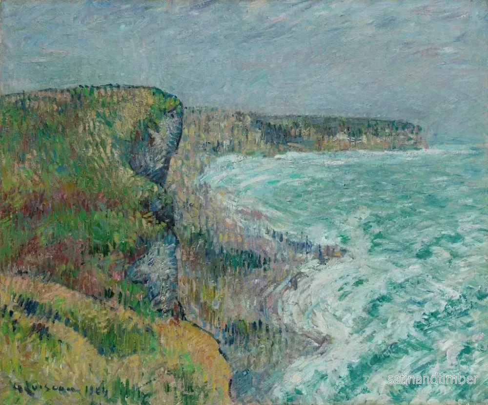 Reproduktion av målningen Falaises d'Yport en hiver - Gustave Loiseau - Bild 2
