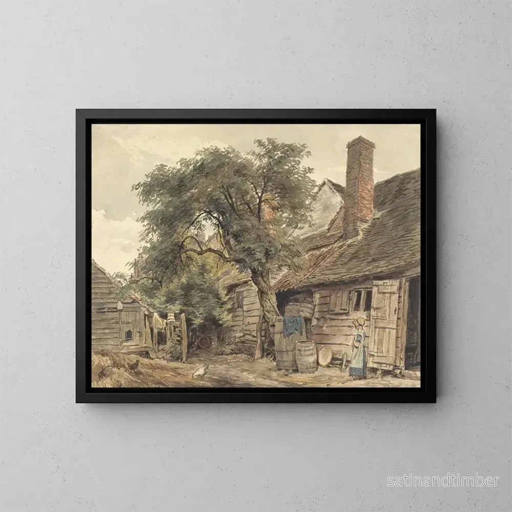 Reproduktion av målningen Le jardin d’un cottage – William Henry Hunt Reproduktion av målningen Le jardin d’un cottage – William Henry Hunt
