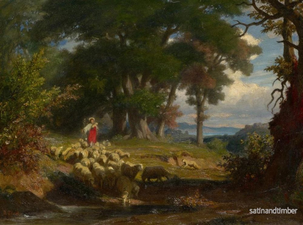 Reproduktion av målningen Le Bon Pasteur - Robert Zünd - Bild 2