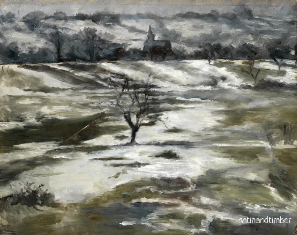 Reproduktion av målningen Landskap av Taunus i början av våren - Louis Eysen - Bild 2
