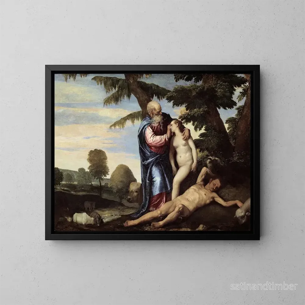 Reproduktion av målningen La Création d'Ève - Paolo Véronèse