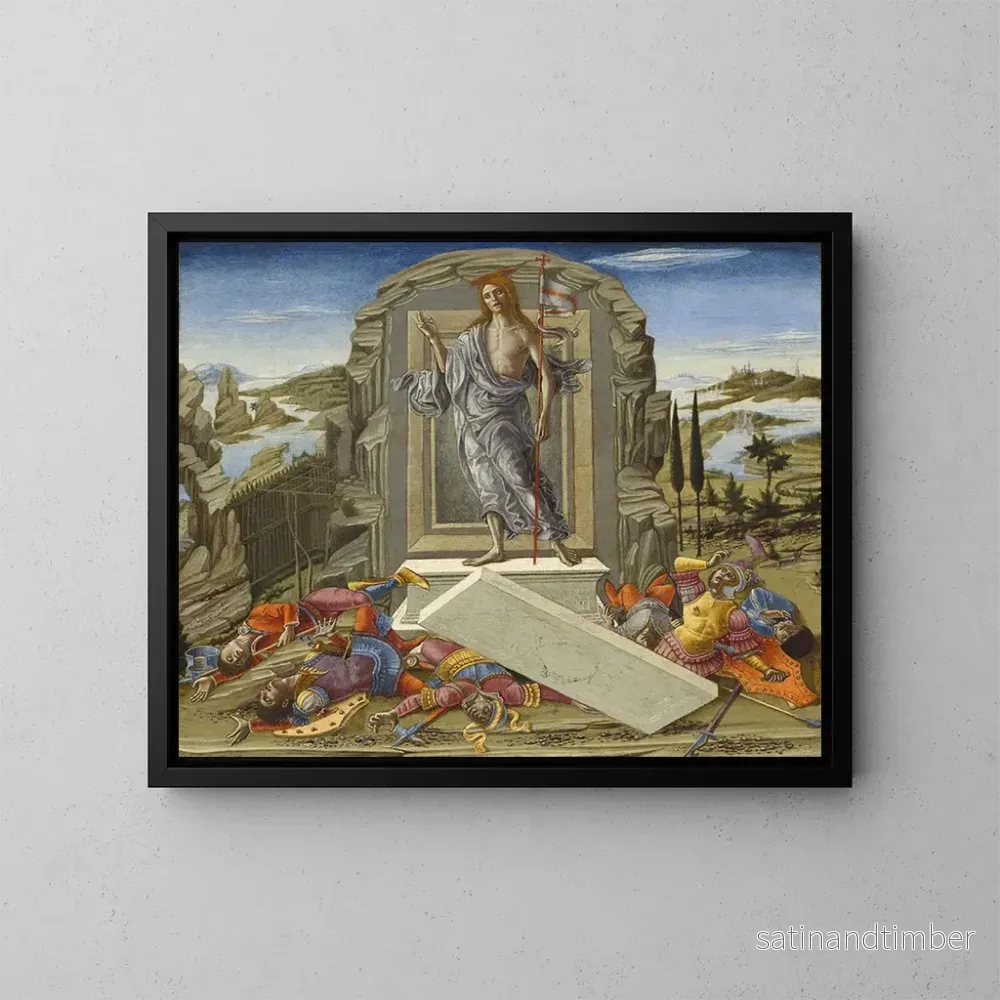 Reproduktion av målningen La Résurrection - Benvenuto di Giovanni