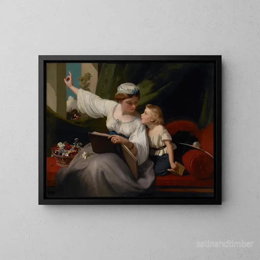 Reproduktion av målningen Le Conte de fées - James Sant