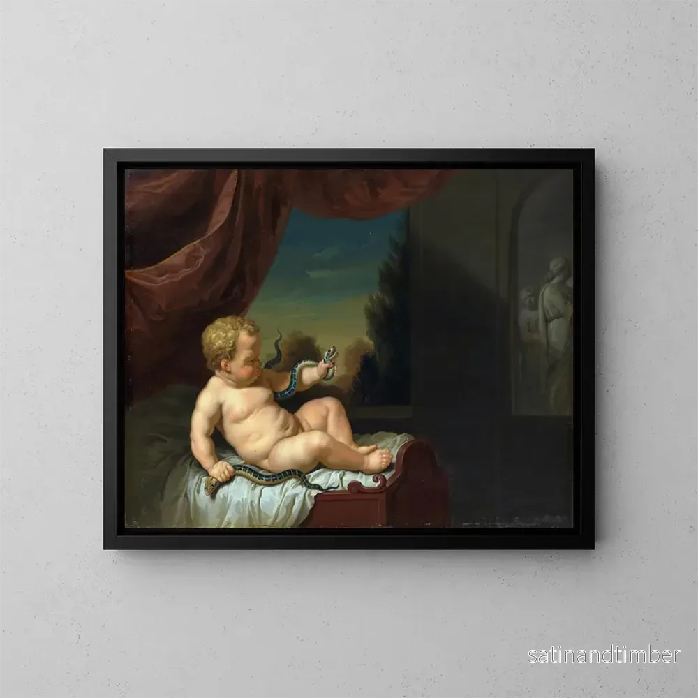 Reproduktion av målningen Hercule barn med en orm – Pieter van der Werff