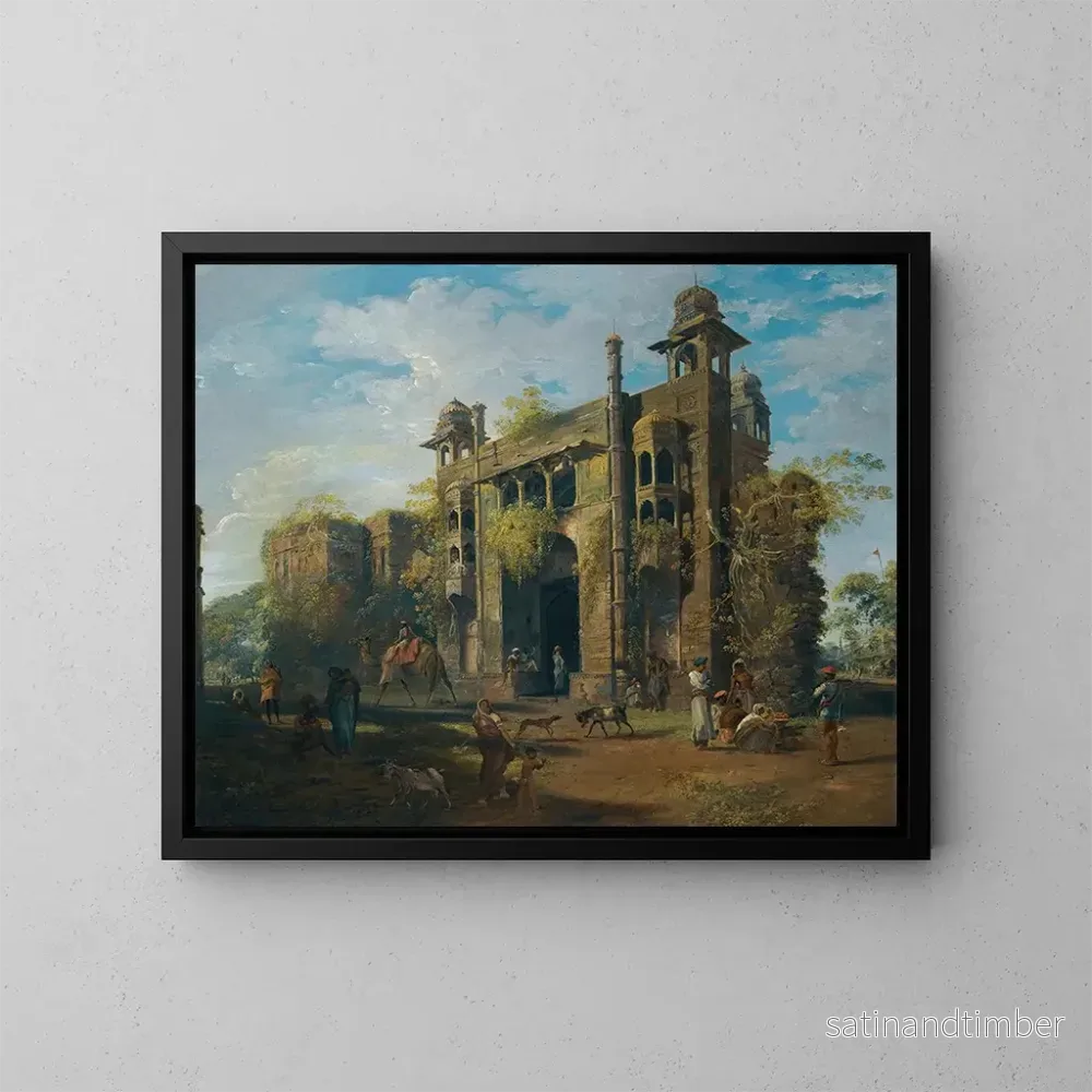 Reproduktion av målningen Vue de la porte du Lal Bagh à Dacca - Robert Home