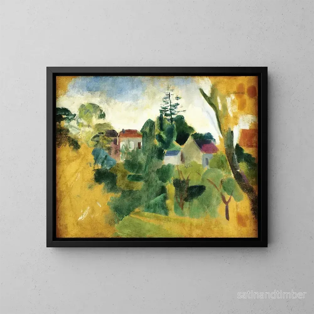Reproduktion av målningen Oavslutat landskap - Robert Delaunay
