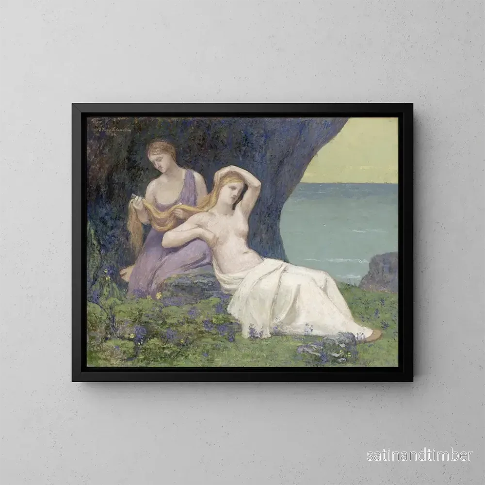 Reproduktion av målningen i ljung - Pierre Puvis de Chavannes