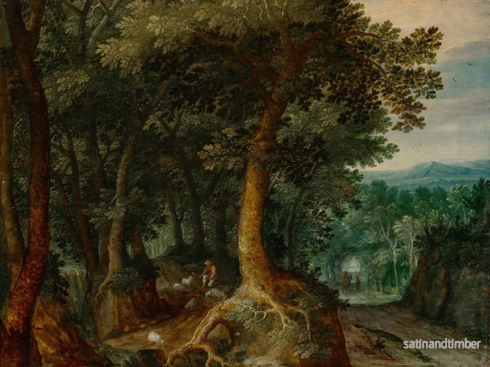 Reproduktion av målningen En herde i ett skogigt landskap - Gillis van Coninxloo - Bild 2
