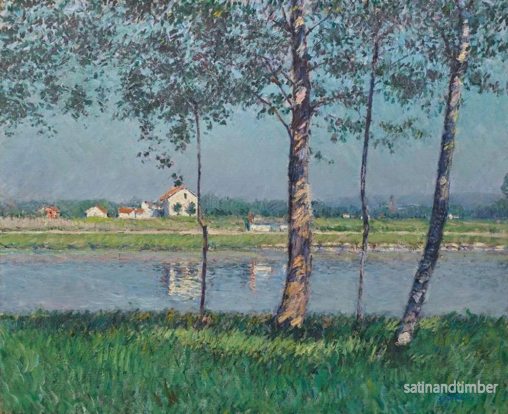 Reproduktion av målningen Rive de la Seine à Petit-Gennevilliers - Gustave Caillebotte - Bild 2