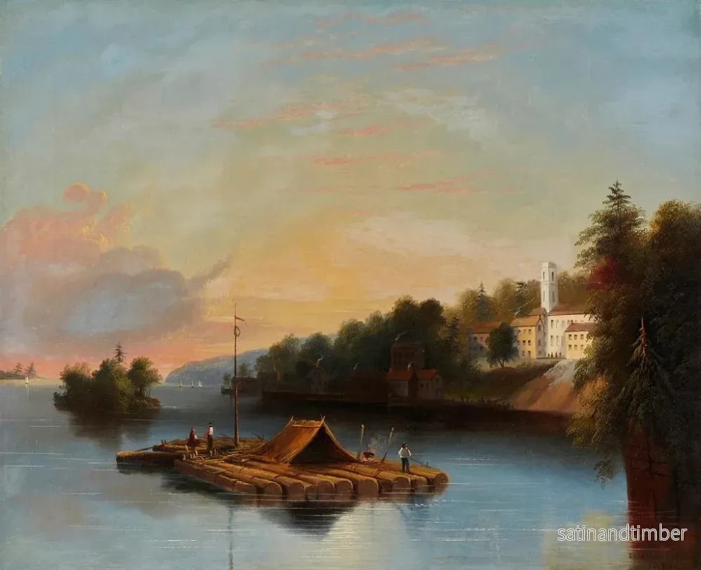 Reproduktion av målningen Rafting sur le Saint-Laurent - Edmund C. Coates - Bild 2
