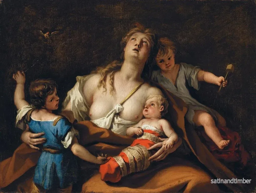 Reproduktion av målningen Charité - Sebastiano Ricci - Bild 2