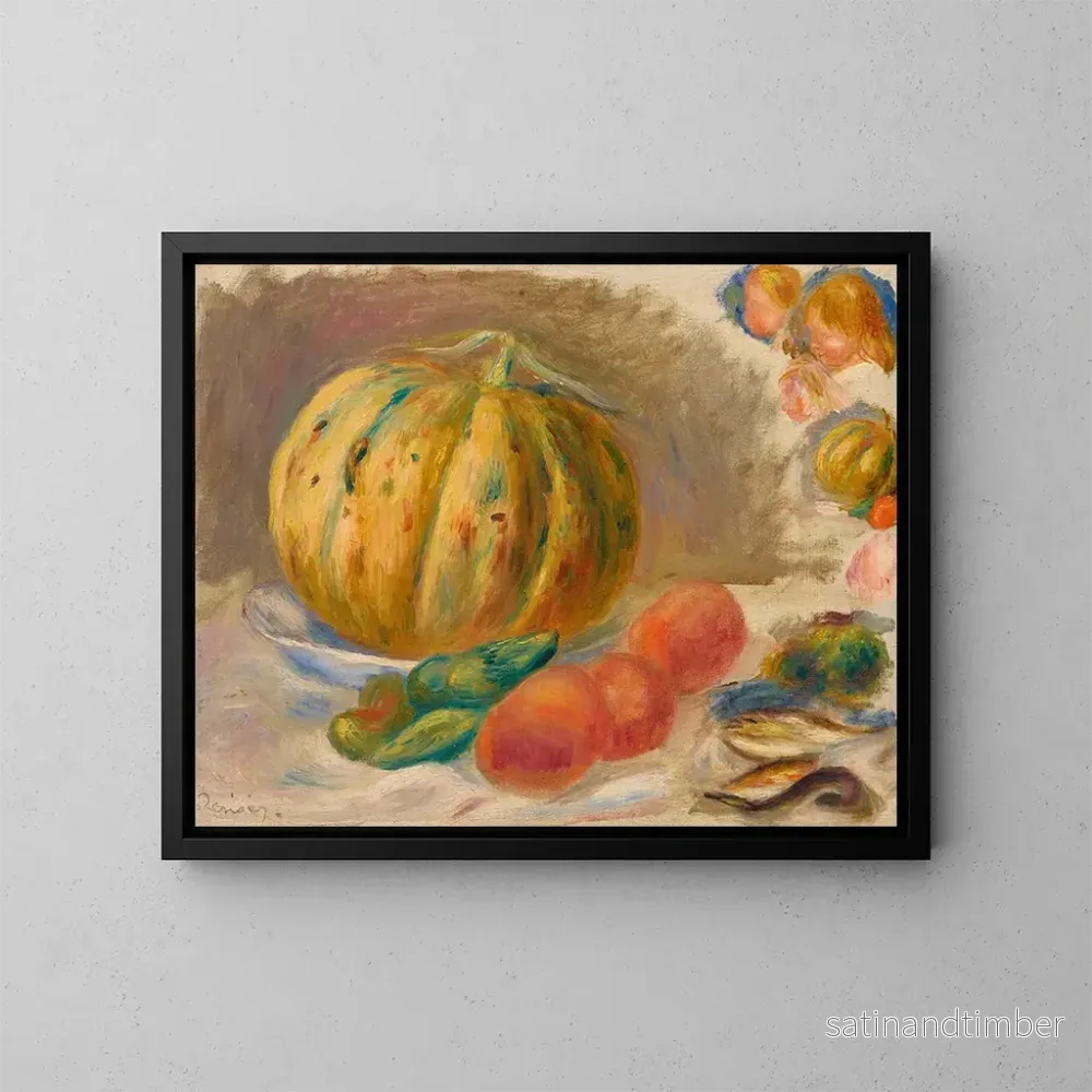 Reproduktion av målningen Komposition med meloner och tomater - Pierre-Auguste Renoir