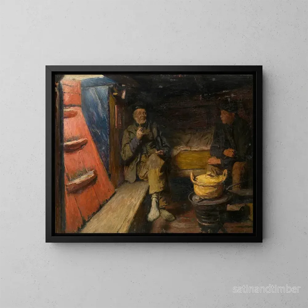 Reproduktion av målningen Saloon - Charles Mertens