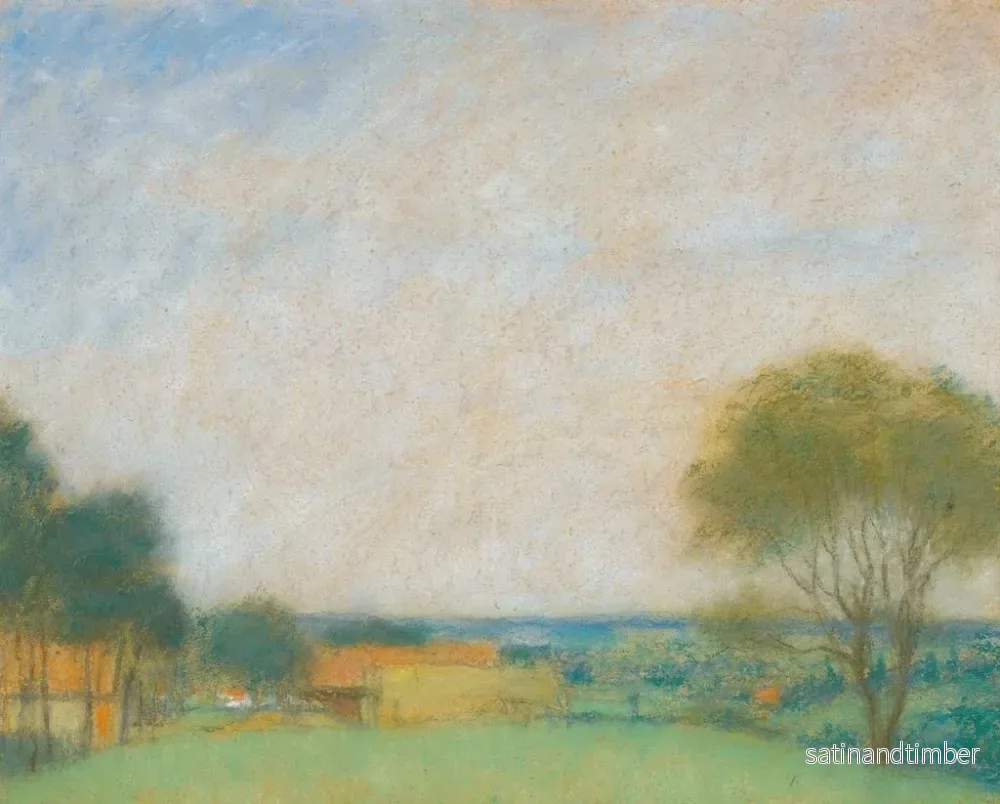 Reproduktion av målningen Landskapsmålning ungersk - József Rippl-Rónai - Bild 2