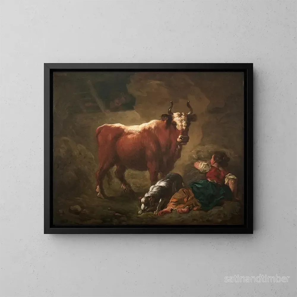 Reproduktion av målningen av ett inomhusbord - Jean-Honoré Fragonard