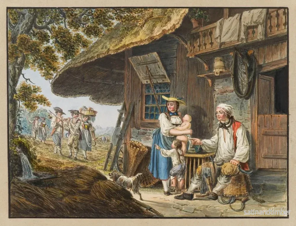 Reproduktion av målningen Lettres - Johann Georg Volmar - Bild 2