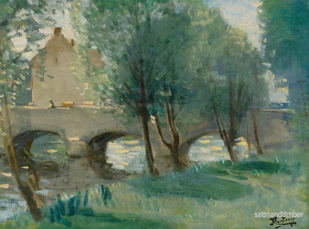 Reproduktion av målningen Le Pont - Pierre-Eugène Montzin - Bild 2
