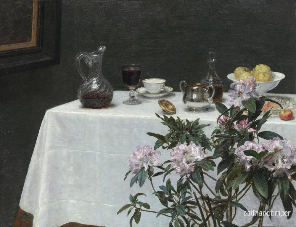 Reproduktion av målningen Naturtavla vid ett bordskant - Henri Fantin-Latour - Bild 2