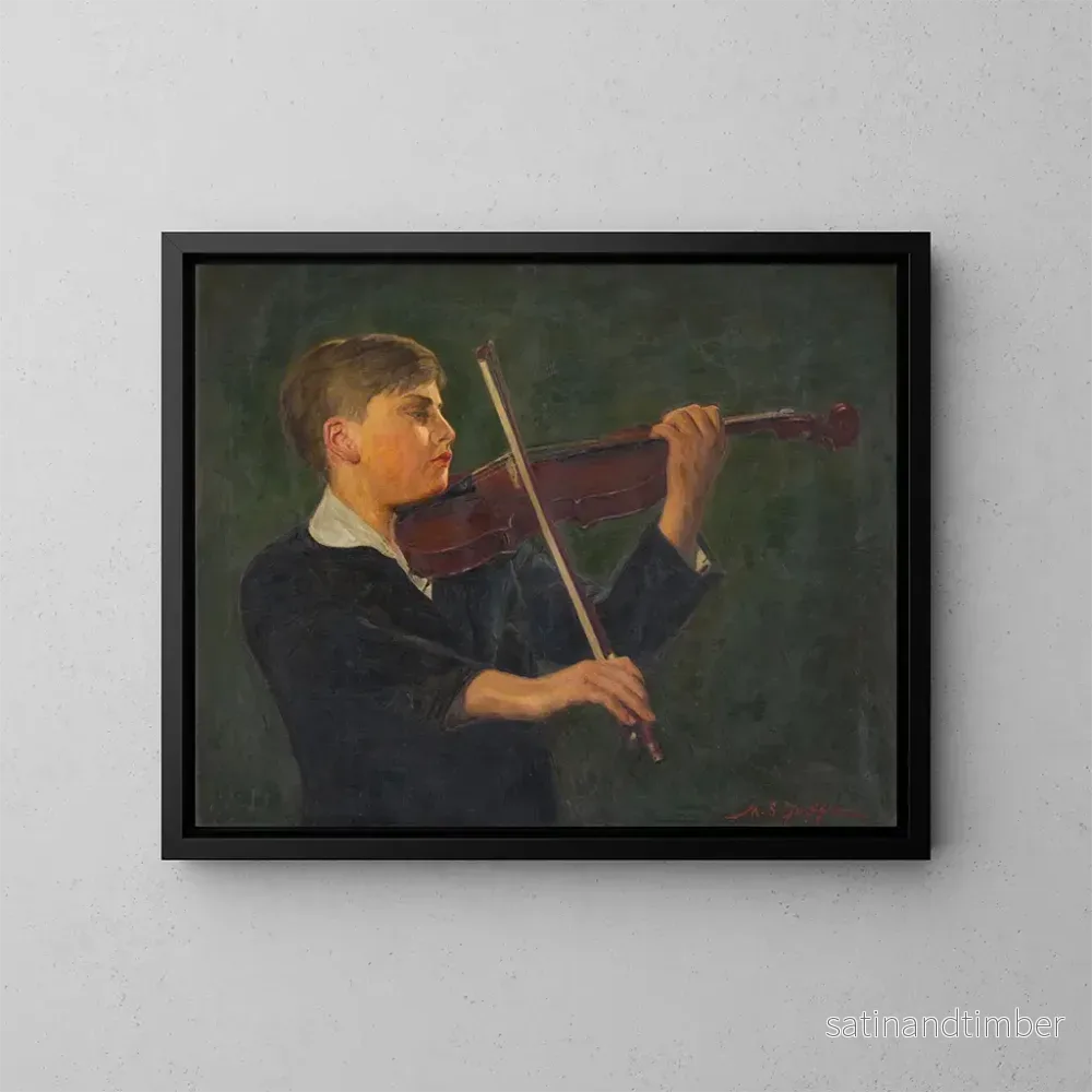 Reproduktion av målningen Yehudi Menuhin - Mark S Joffe