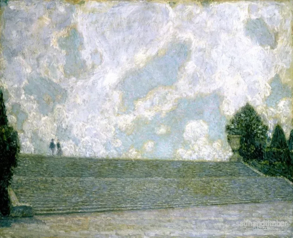 Reproduktion av målningen Les Marches du Palais de Versailles - Henri Le Sidaner - Bild 2