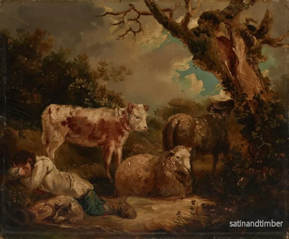 Reproduktion av målningen Le repos des bergers - George Morland - Bild 2