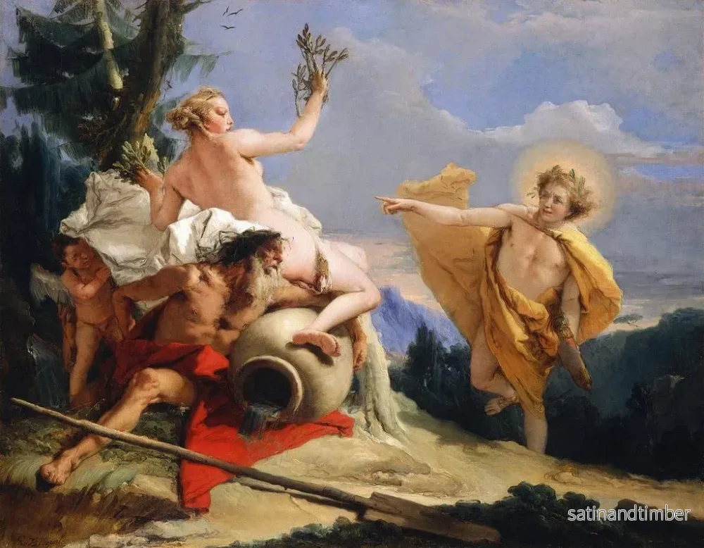 Reproduktion av målningen Apollon jagar Daphné - Giovanni Battista Tiepolo - Bild 2
