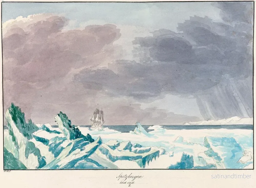 Reproduktion av målningen av den östra änden av Spitzbergen - Charles Hamilton Smith - Bild 2