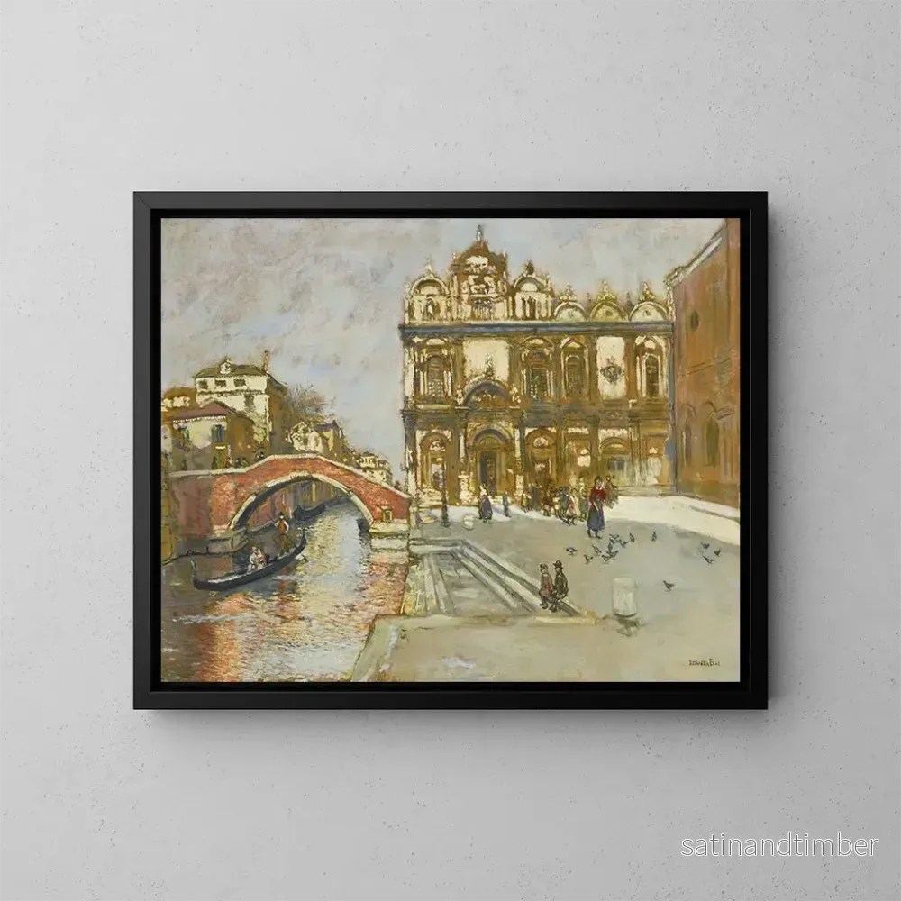 Reproduktion av målningen Campo San Giovanni e Paolo, Venedig – Jean François Raffaëlli Reproduktion av målningen Campo San Giovanni e Paolo, Venedig – Jean François Raffaëlli
