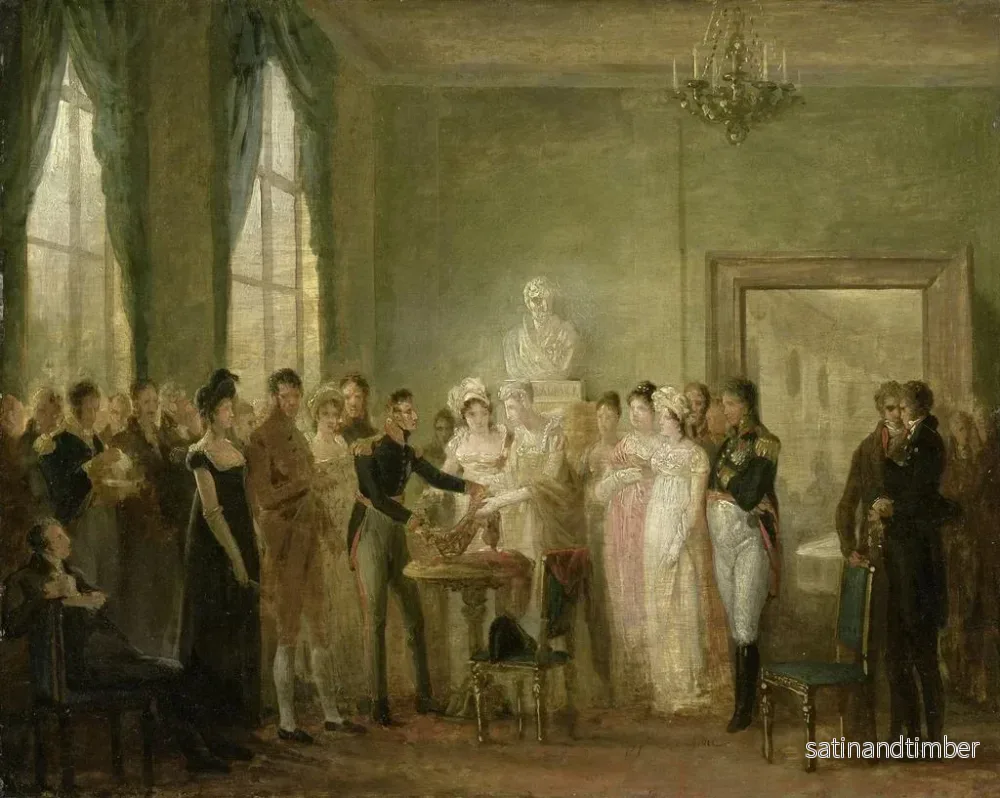 Reproduktion av målningen Ett okänt historiskt motiv - Mattheus Ignatius van Bree - Bild 2