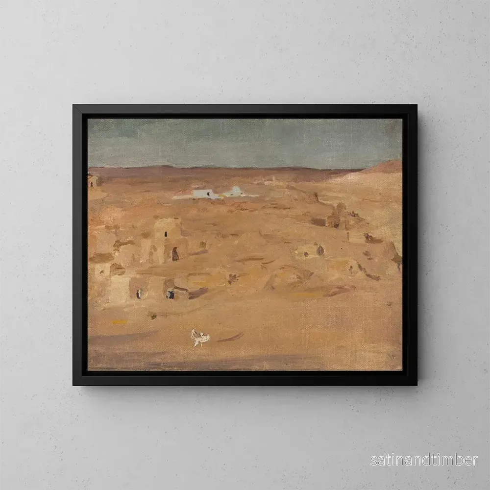 Reproduktion av målningen Cimetière dans le désert lors du voyage en Égypte – Jan Cybis Reproduktion av målningen Cimetière dans le désert lors du voyage en Égypte – Jan Cybis
