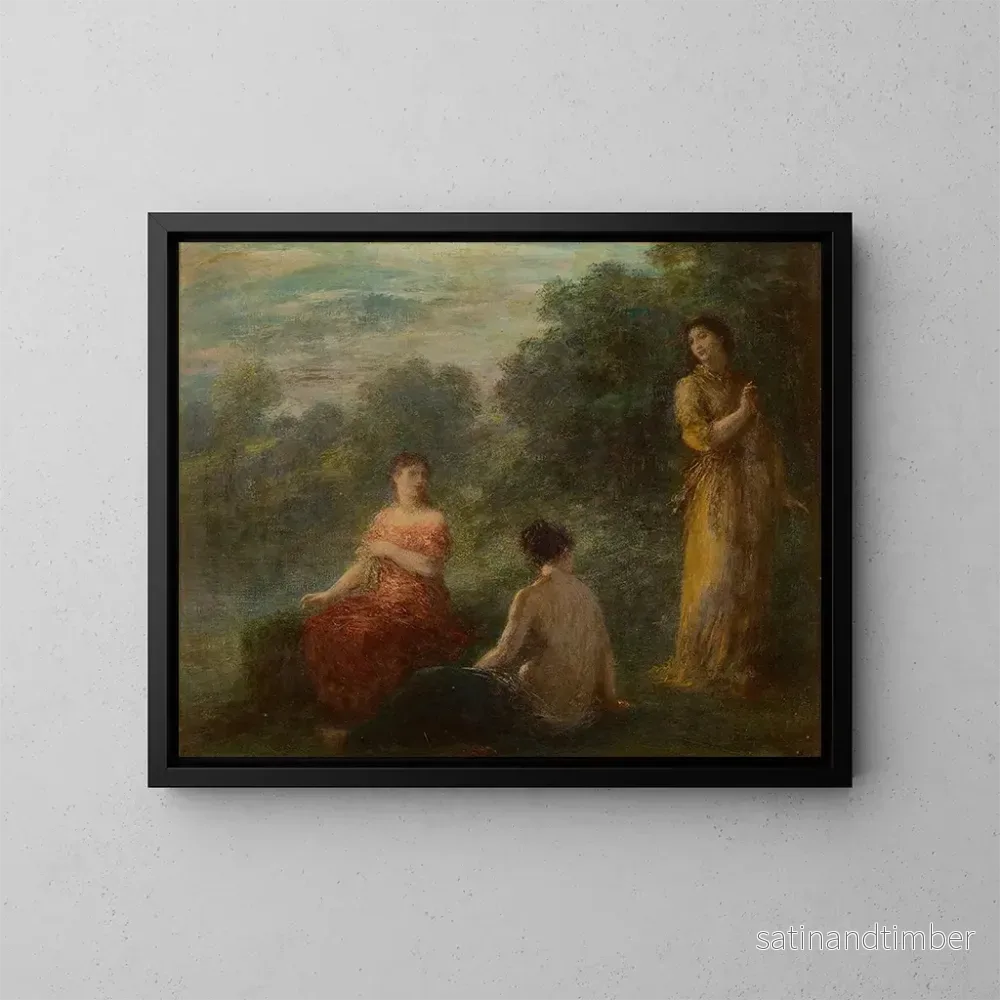 Reproduktion av målningen Tre nymfer vid en källa – Henri Fantin-Latour Reproduktion av målningen Tre nymfer vid en källa – Henri Fantin-Latour