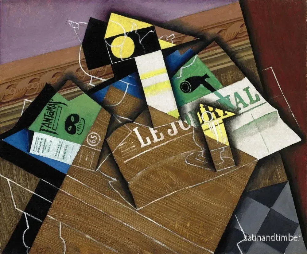 Reproduktion av målningen Fantômas - Juan Gris - Bild 2