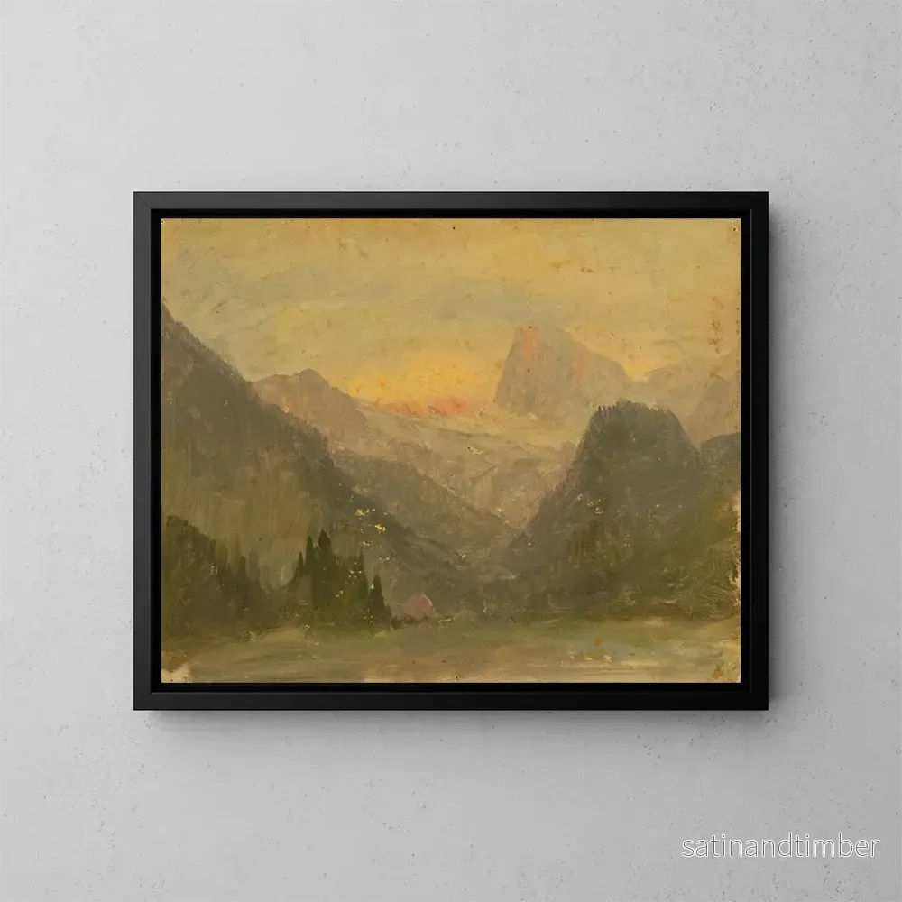 Reproduktion av målningen Le Watzmann nära Berchtesgaden - Frederic Edwin Church