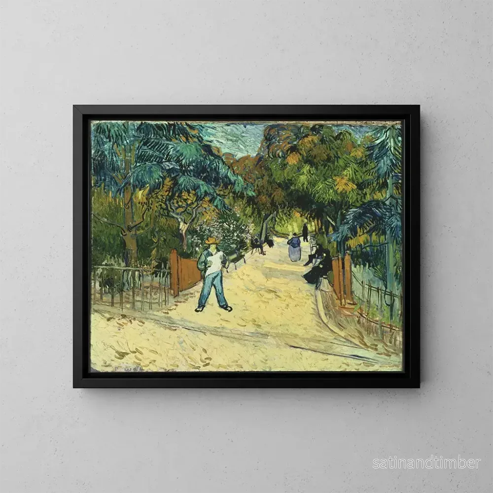 Reproduktion av målningen Entrée des jardins publics à Arles - Vincent van Gogh